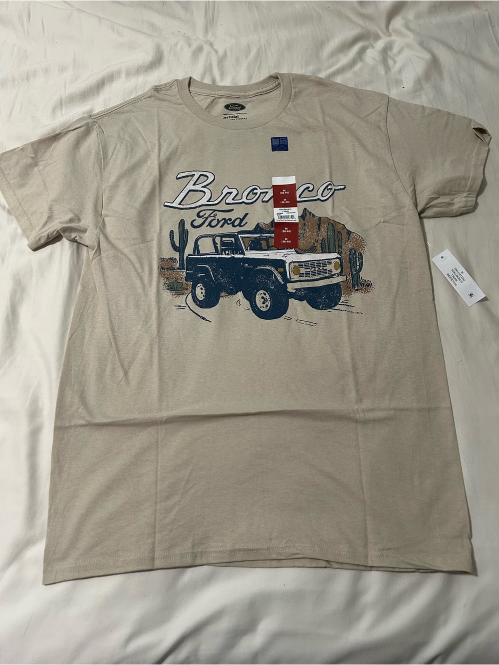 Ford Bronco Graphic Tee - Beige size M NWT